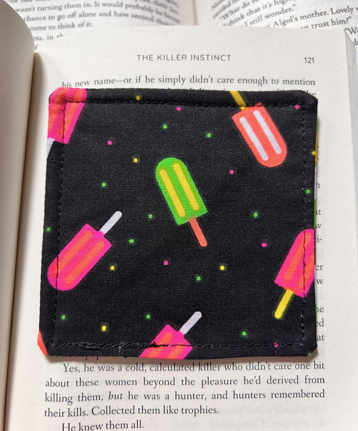 Neon Popsicles Corner Bookmark