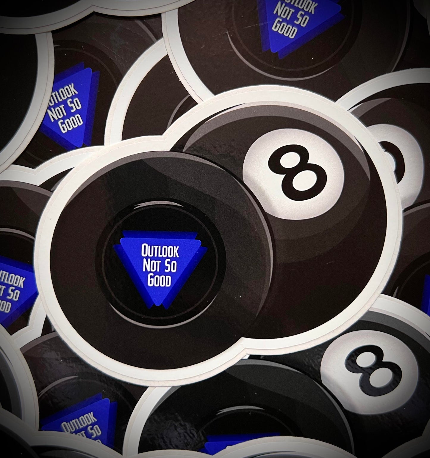 Magic 8 Ball Vinyl DieCut Sticker
