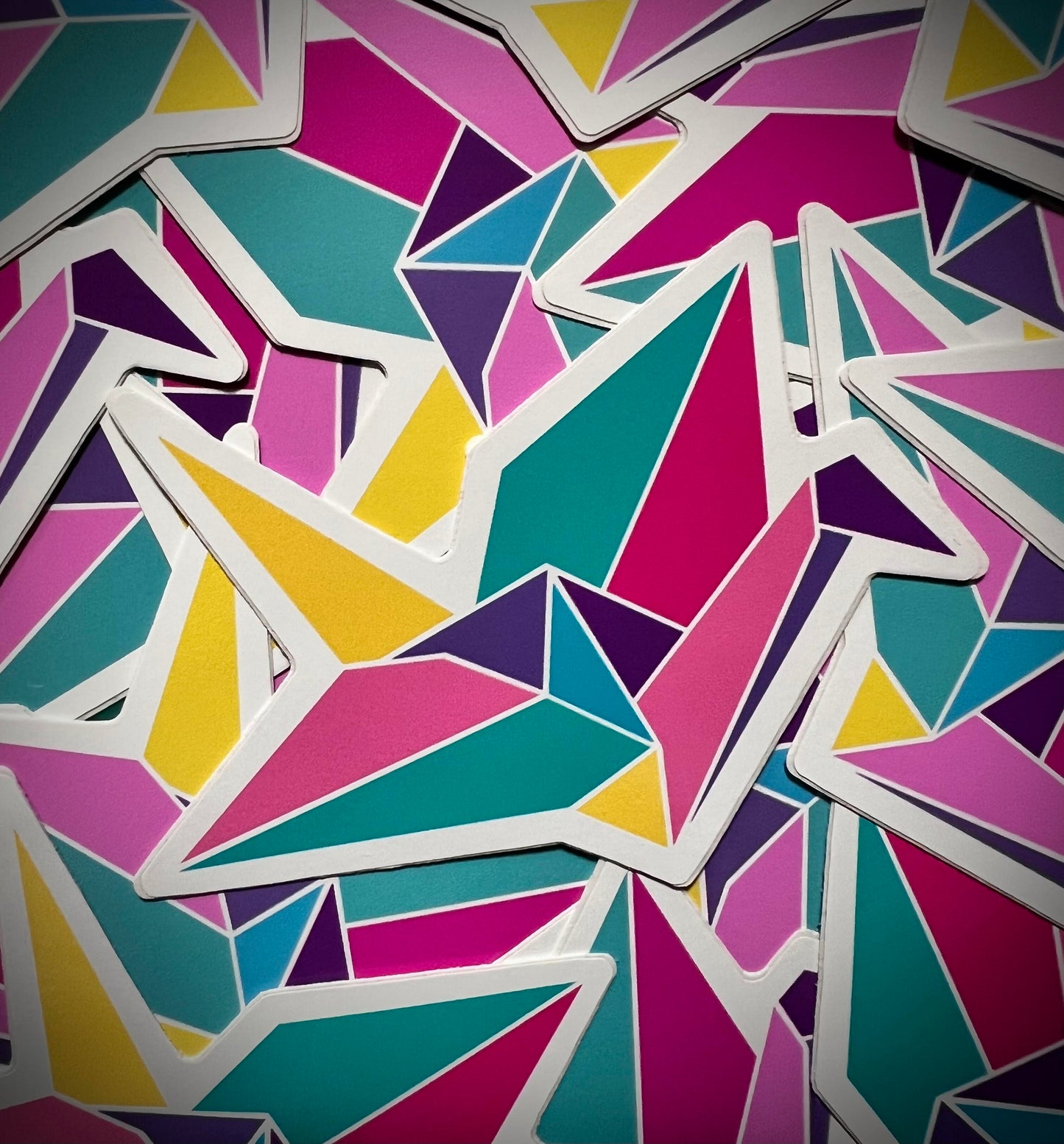 Origami Crane Vinyl DieCut Sticker