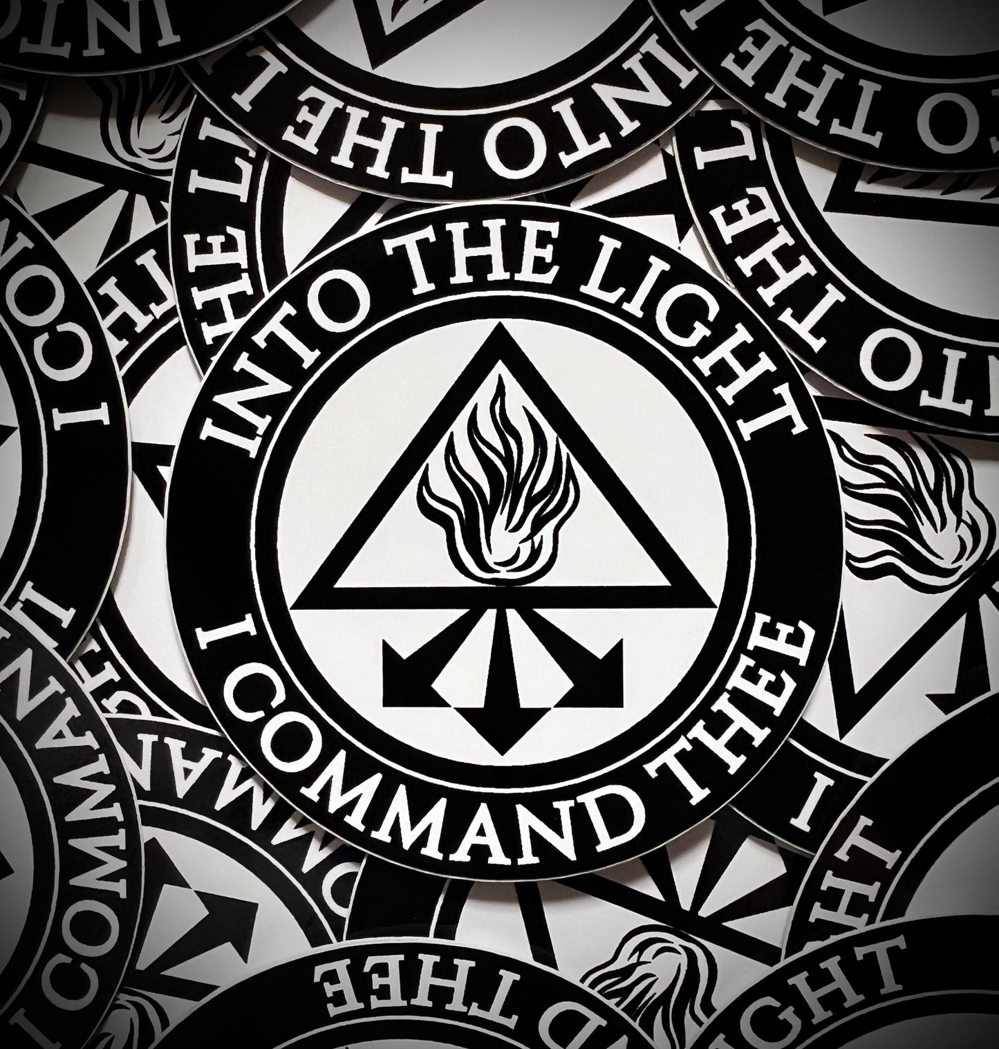 Into The Light I Command Thee Vinyl DieCut Sticker