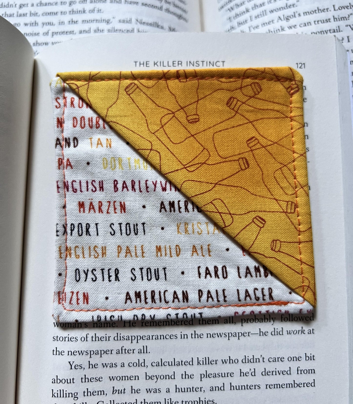 Beer Bottle Corner Bookmark