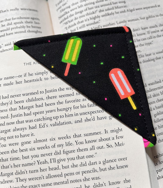 Neon Popsicles Corner Bookmark