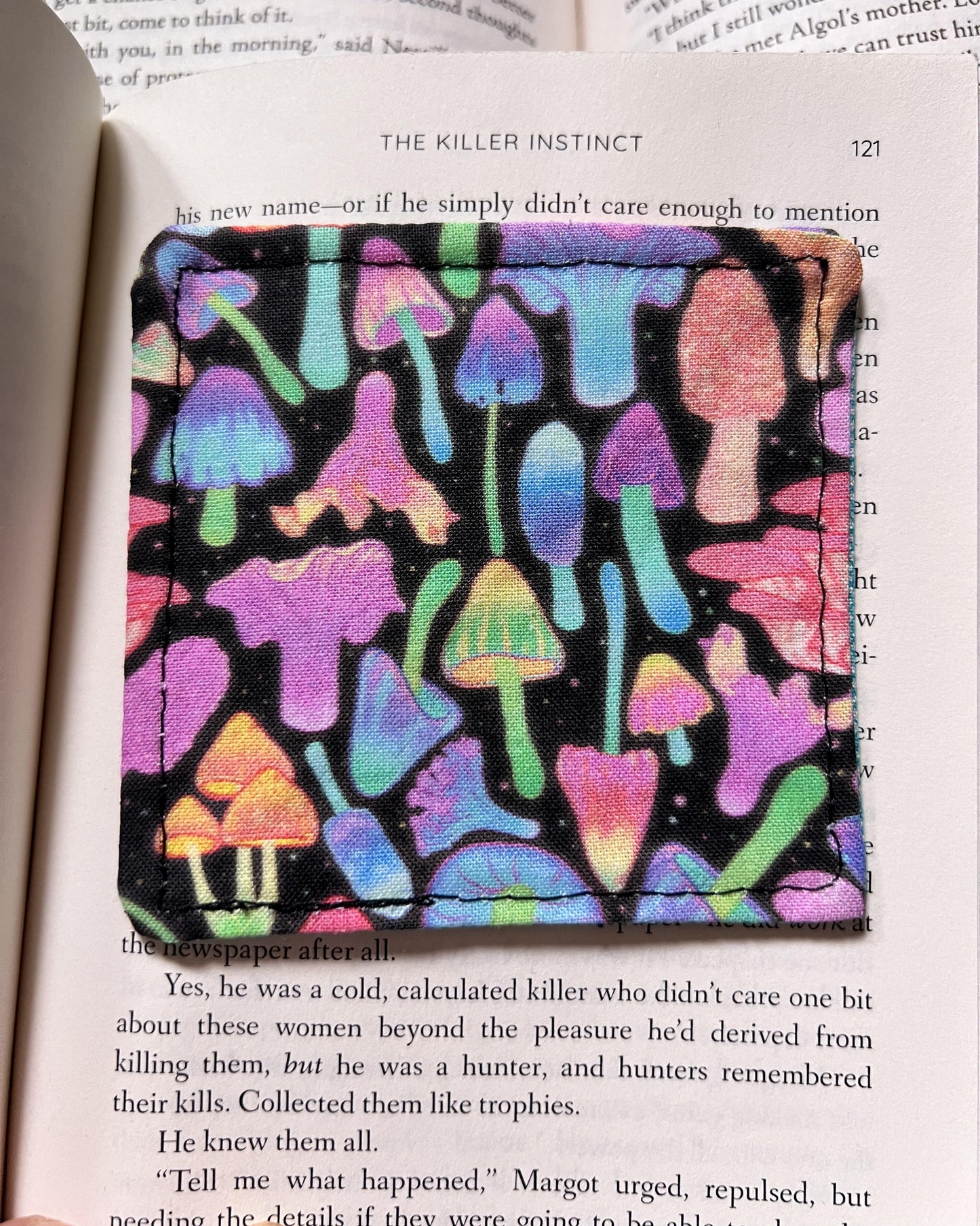 Neon Mushrooms Corner Bookmark