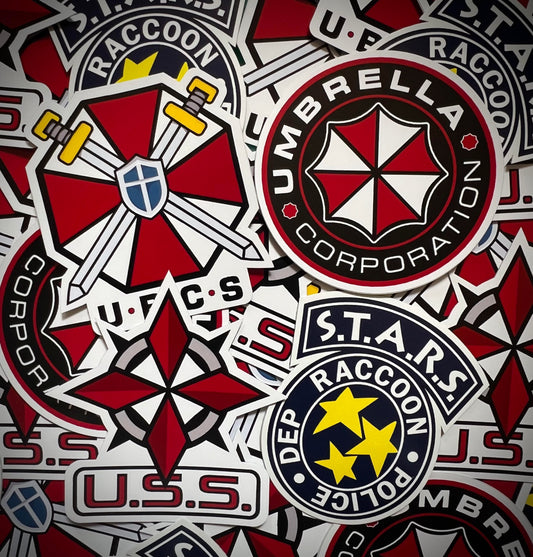 Resident Evil DieCut Vinyl Sticker Four Pack