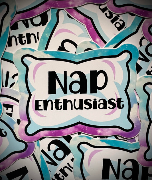 Nap Enthusiast Vinyl DieCut Sticker