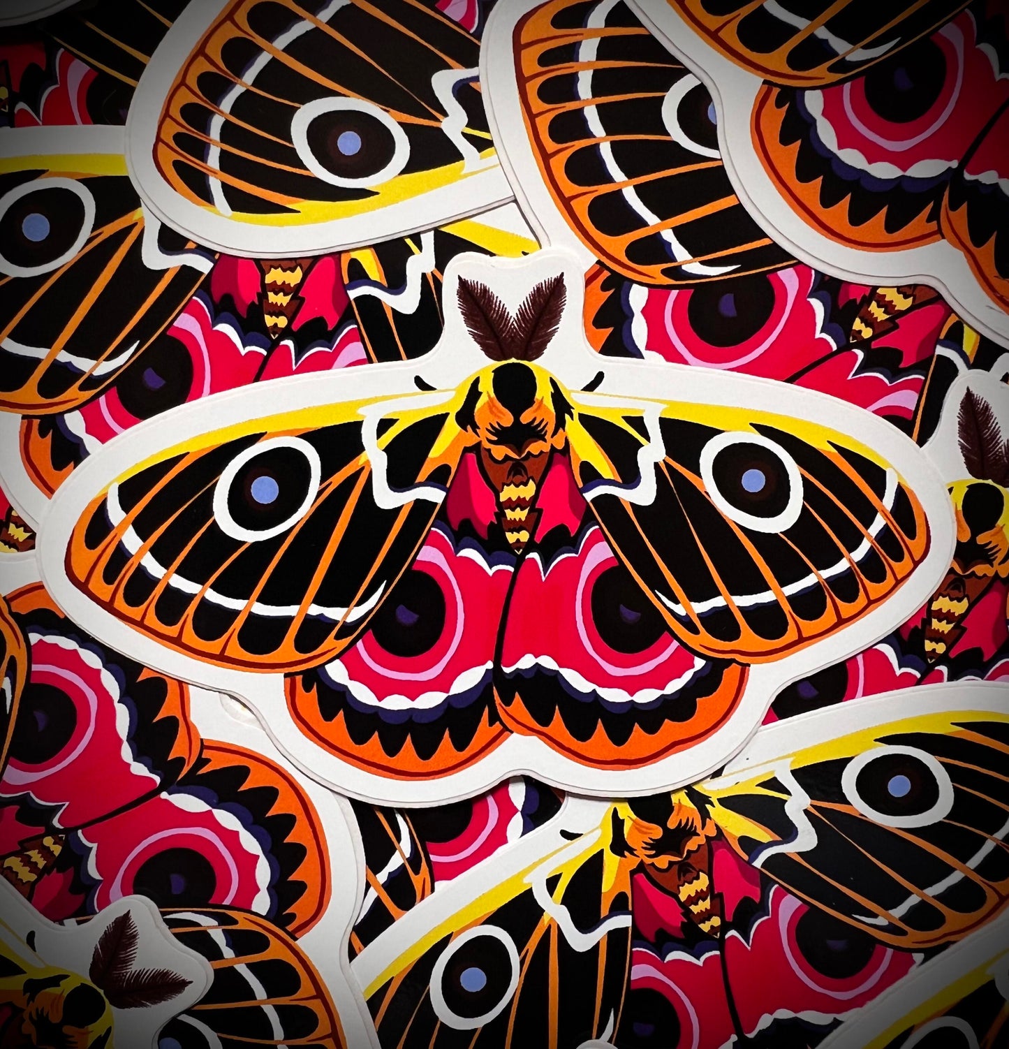 Zaddachi's Emperor Moth Vinyl DieCut Sticker