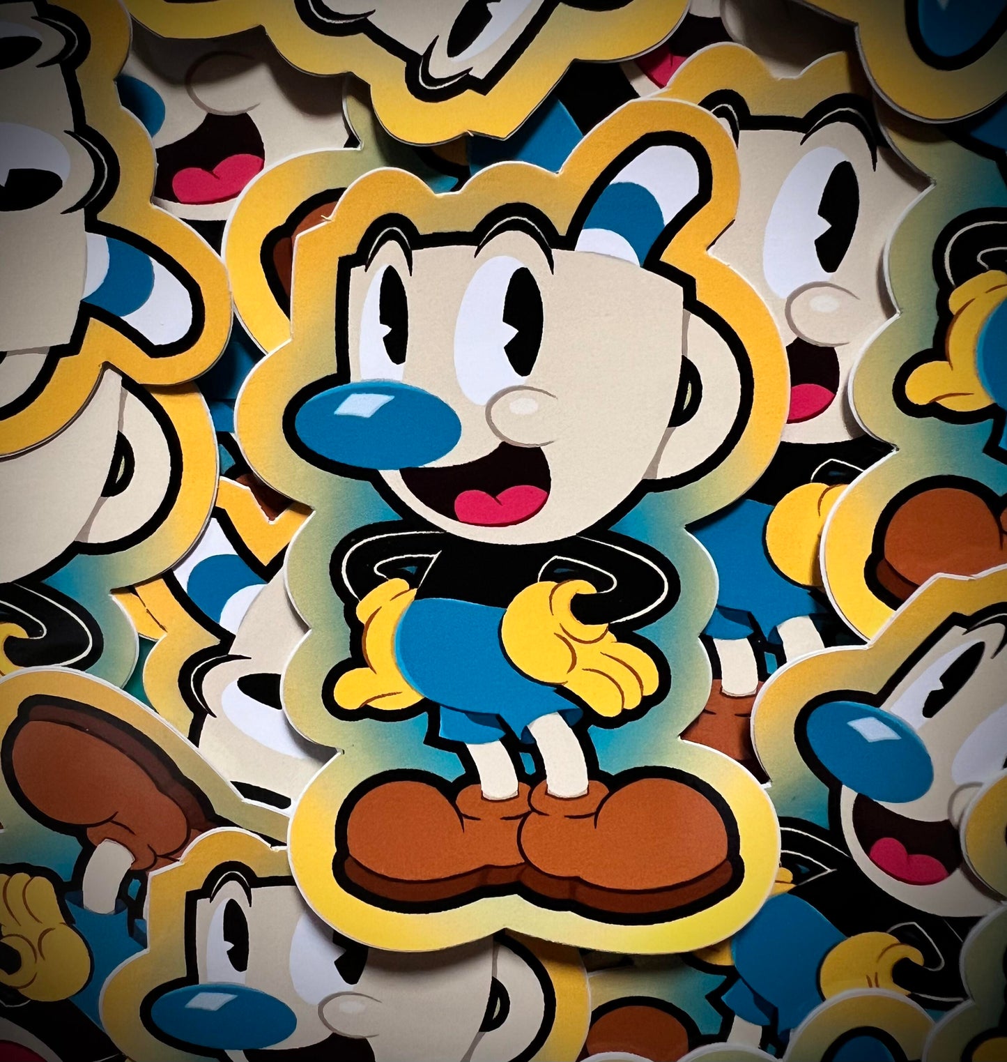 Cuphead Vinyl DieCut Sticker Trio