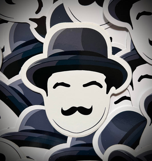Poirot Vinyl DieCut Sticker